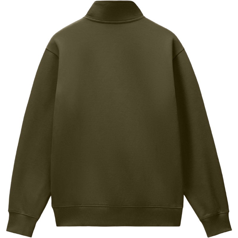 2026 Napapijri Mens Box Logo Half Zip Sweat NP0A8B33G1F - Olive Night